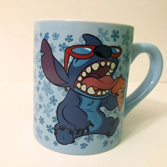 Disney Lilo and Stitch Mug Ice Cream Cone Ceramic 14  oz Coffee Cup Lilo - Picture 2 of 14
